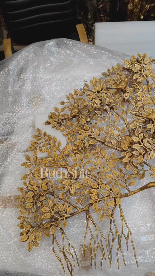 Brass Superfine Kalpavriksha Tree Brass Bodhi tree for wall 4 feet 48"
