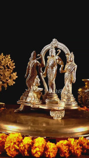 Pure Brass Ram Darbar Idol Set – 7.7”