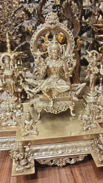 Bronze Lalita devi Tripura Sundari Darbar Court of the Highest power 22"