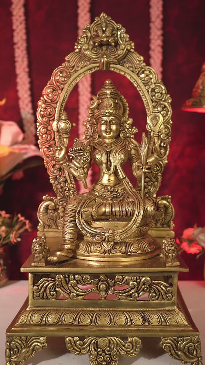 Brass Superfine Goddess Lalitha Devi (Rajarajeshwari / Kamakshi Amman) Idol 20 inch