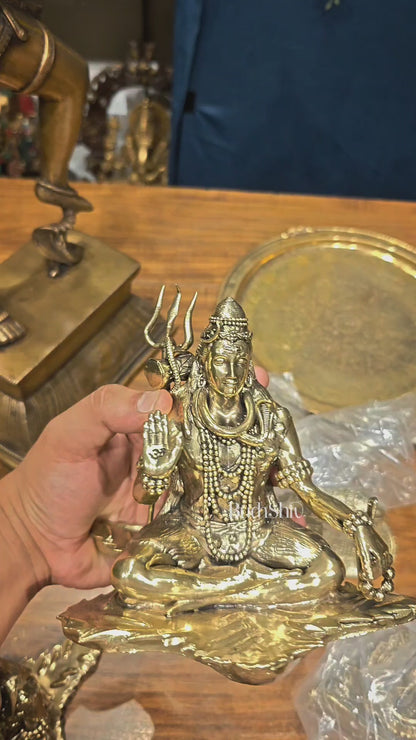 Brass Superfine Lord Shiva Statue 6.5"