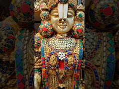 Brass Tirupati Balaji statue 48 inch multicolour