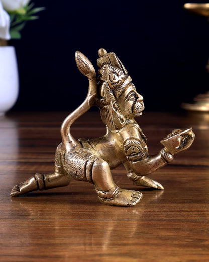 Pure Brass Bal Hanuman – Baby Hanuman Ji Idol 3 inch - Budhshiv.com