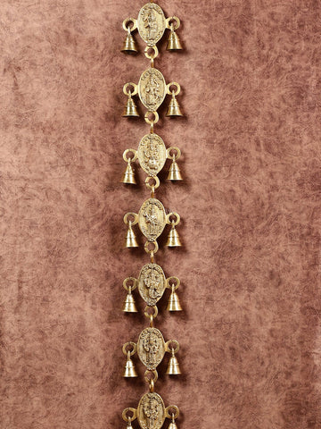 Pure Brass dashavatar wall hanging belt 48 inch - Budhshiv.com