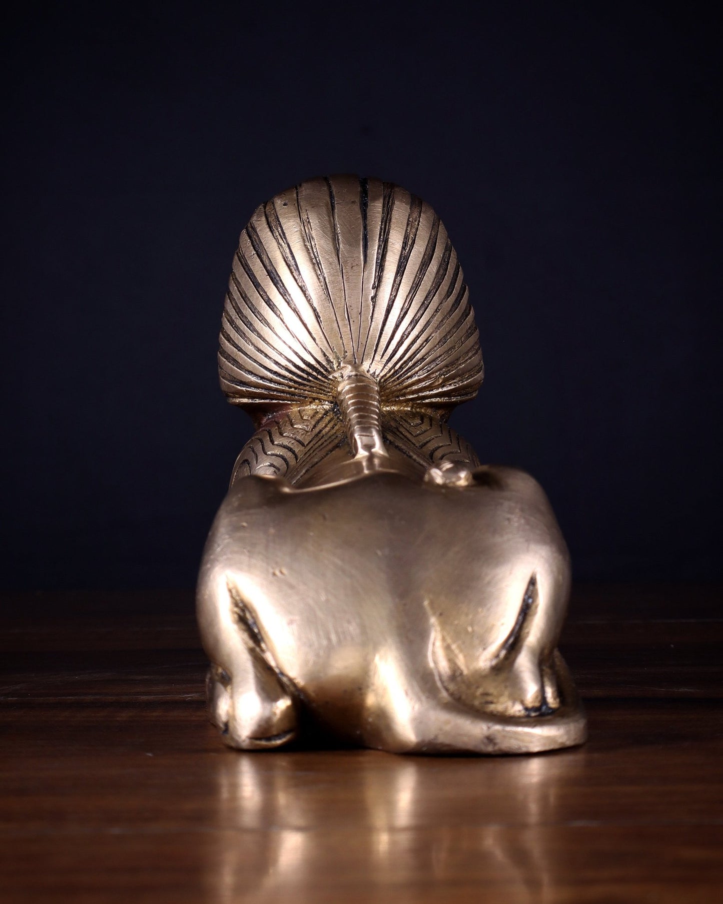 Pure Brass Egyptian Sphinx of Giza Statue – Handcrafted Decorative Piece 8" - Budhshiv.com