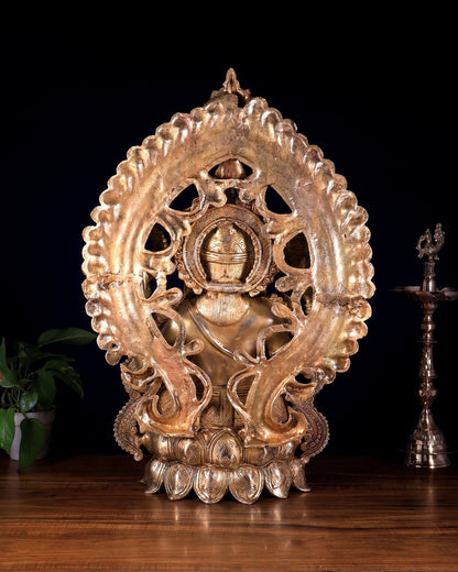 Pure Brass Ganesha large Idol 26 inch - Budhshiv.com