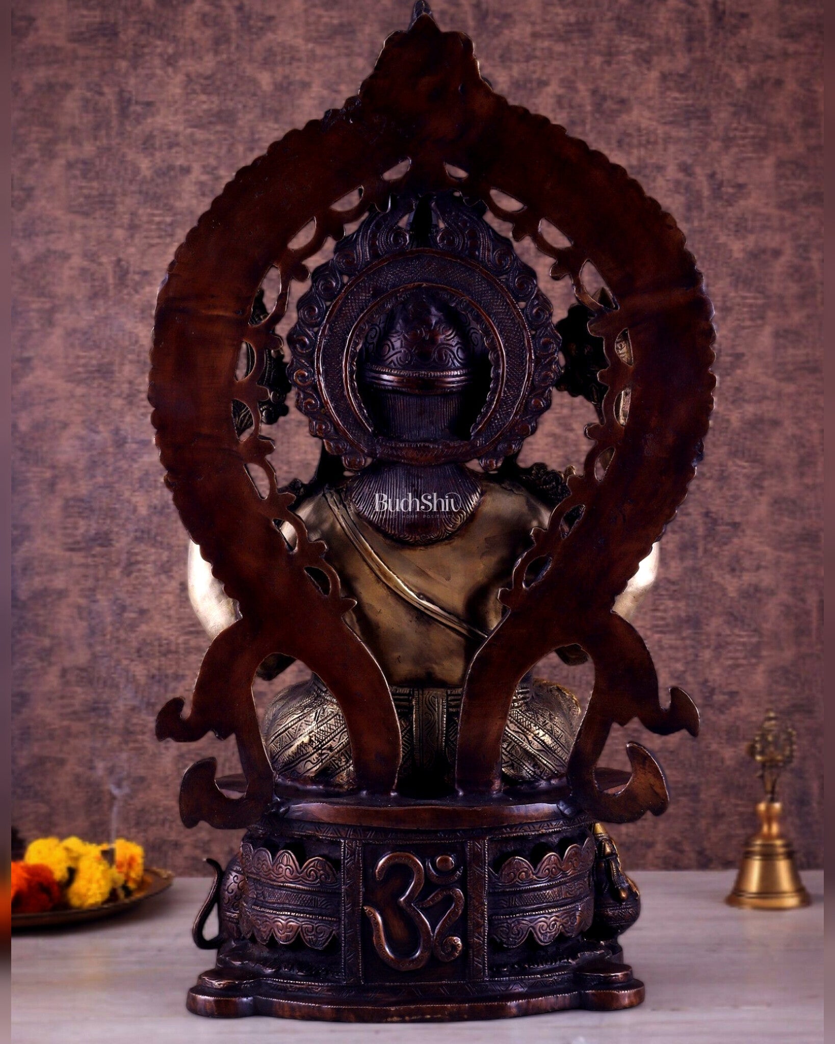 Pure Brass Ganesha large Idol 26 inch - Budhshiv.com