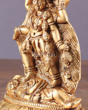 Pure Brass Goddess Kali Ma Idol 5" - Budhshiv.com