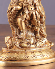 Pure Brass Goddess Kali Ma Idol 5" - Budhshiv.com