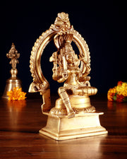 Pure Brass Goddess Mariamman Idol 6.75" - Budhshiv.com