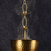 Pure Brass Hanging Lobandaan Dhoop Burner large - Budhshiv.com
