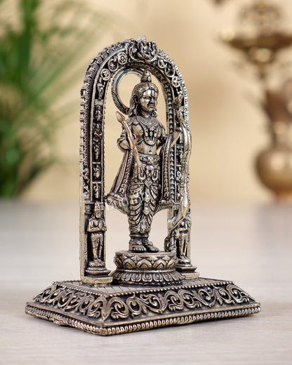 Pure Brass Intricate Ram Lalla Idol - 4" Tall - Budhshiv.com