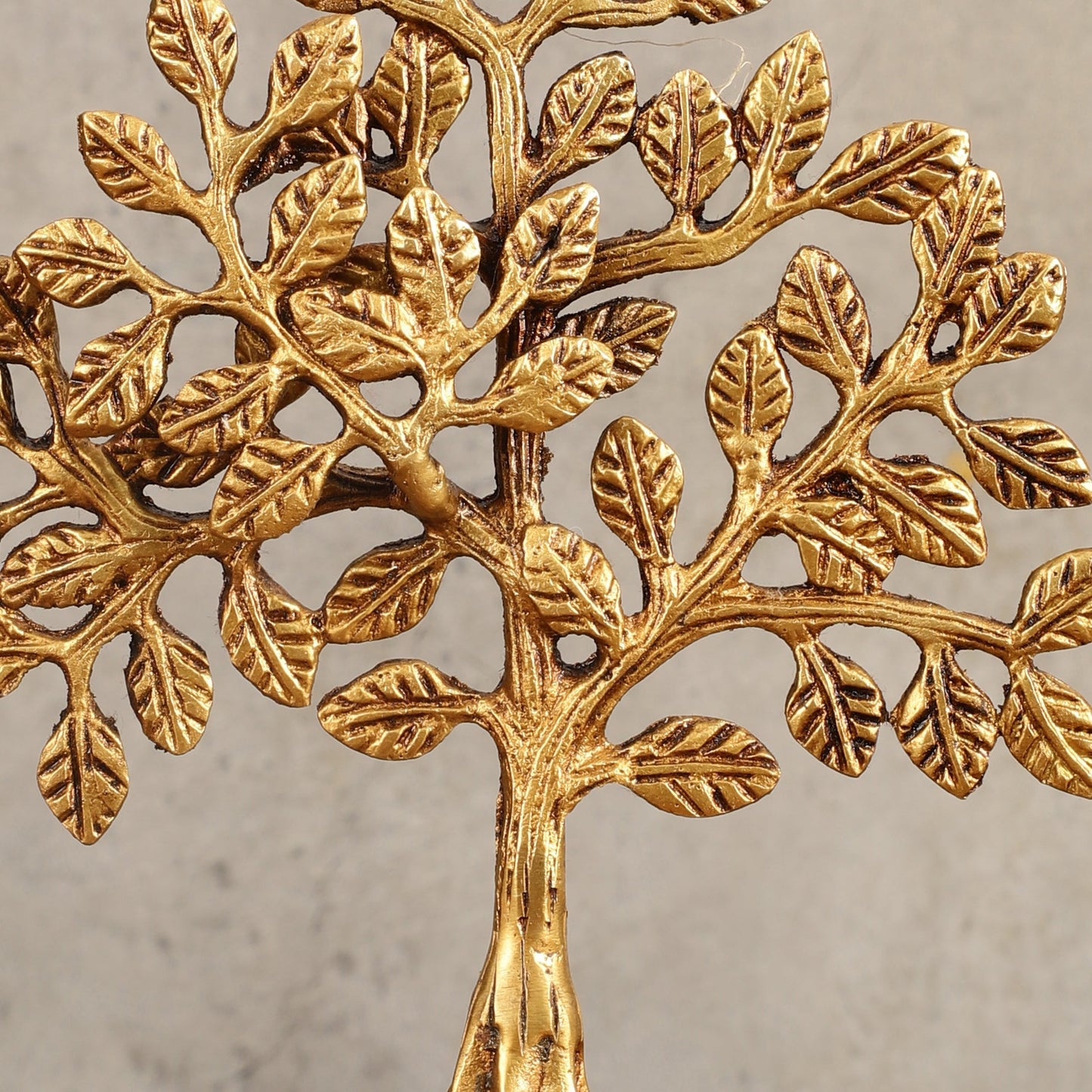Pure Brass Kalpavriksha Tree - 8.5" Height - Budhshiv.com