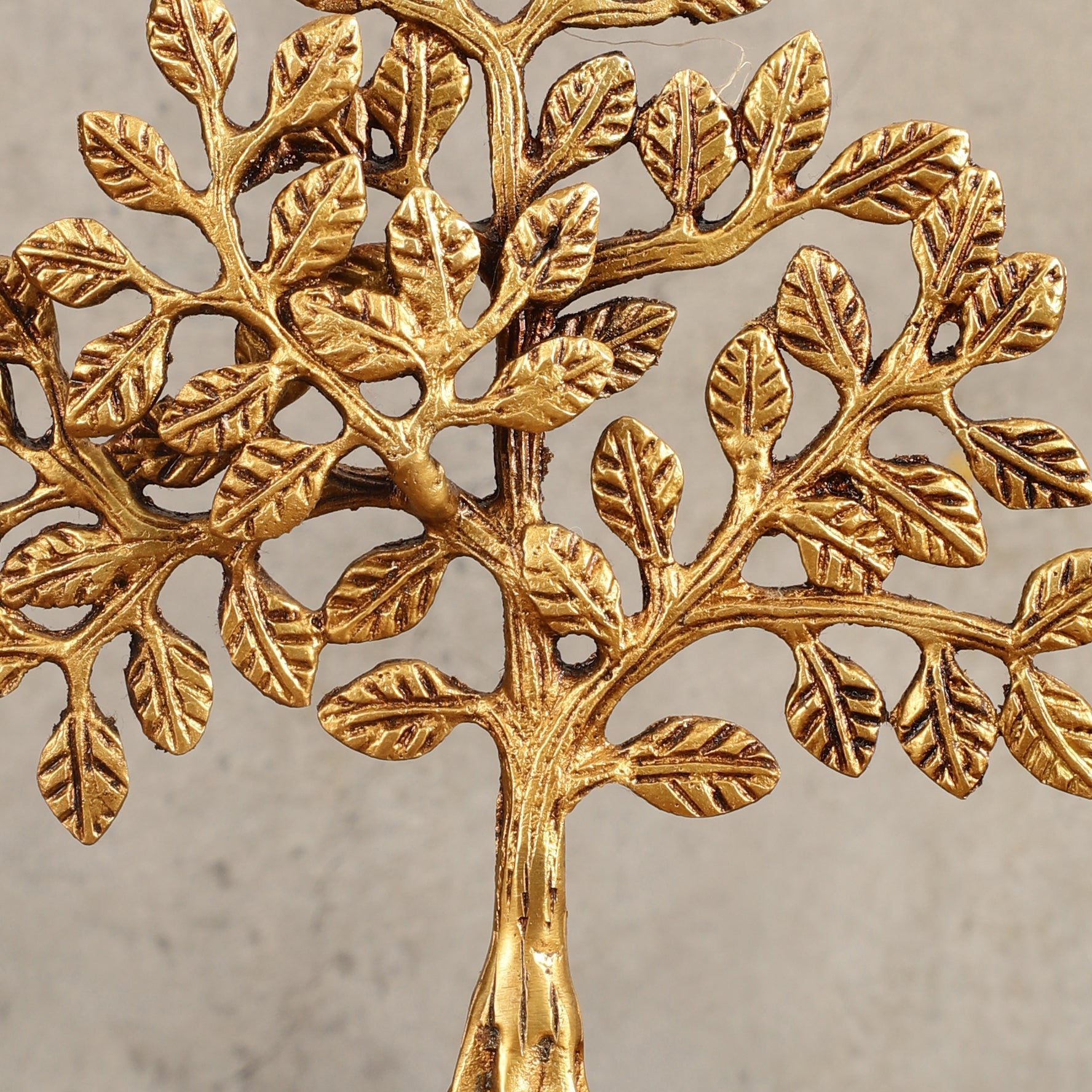 Pure Brass Kalpavriksha Tree - 8.5" Height - Budhshiv.com