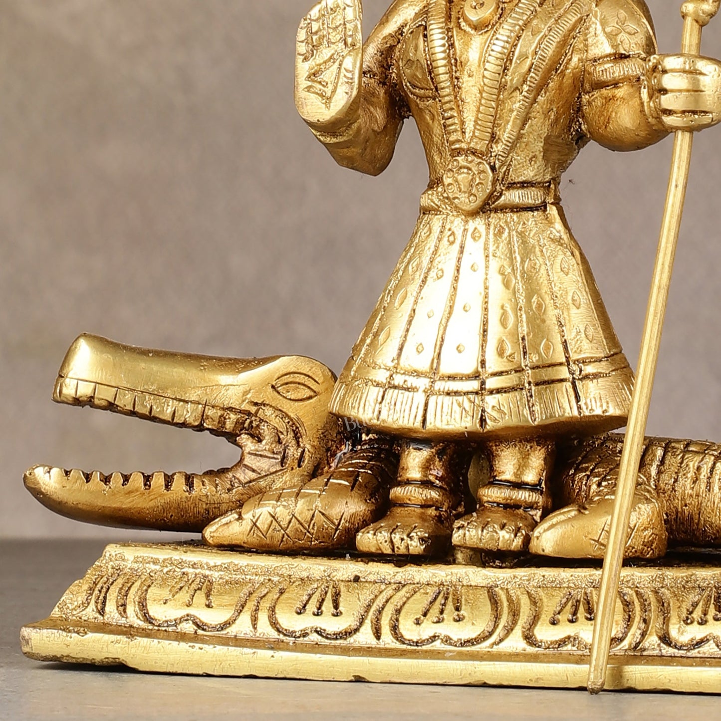 Pure Brass Khodiyar Mata Idol - 6.5 " - Budhshiv.com