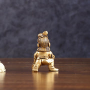 Pure Brass Laddoo Gopal Krishna Baal Krishna Idol - 2.5" - Budhshiv.com