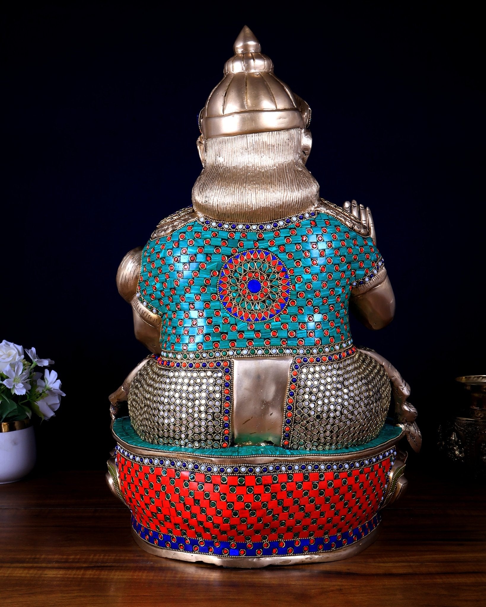 Pure Brass Large Kubera Statue – 22.5 Inch | God of Wealth - Budhshiv.com