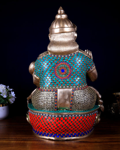 Pure Brass Large Kubera Statue – 22.5 Inch | God of Wealth - Budhshiv.com