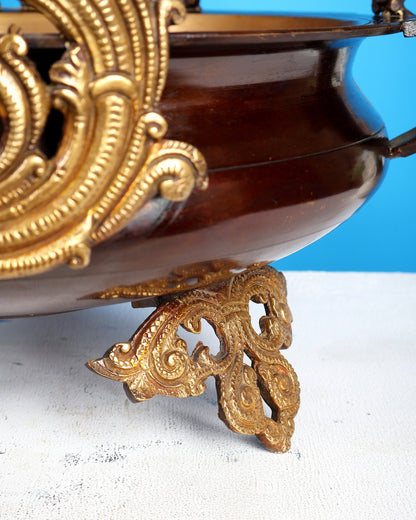 Pure Brass Large Saraswati Design urli – Exquisite Handcrafted Masterpiece 19 inch - Budhshiv.com