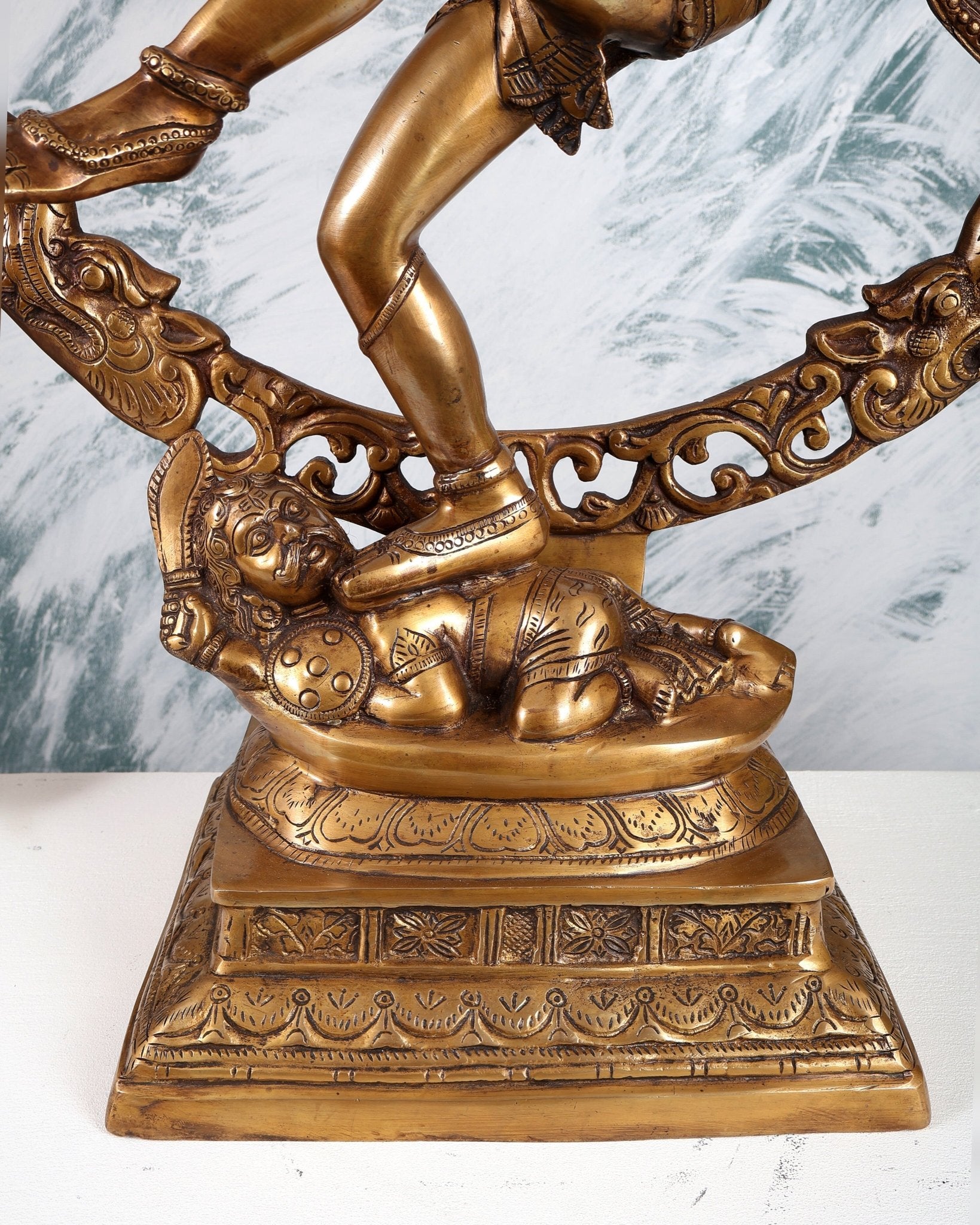 Pure Brass large sized Nataraja Statue - 33 inch - Budhshiv.com