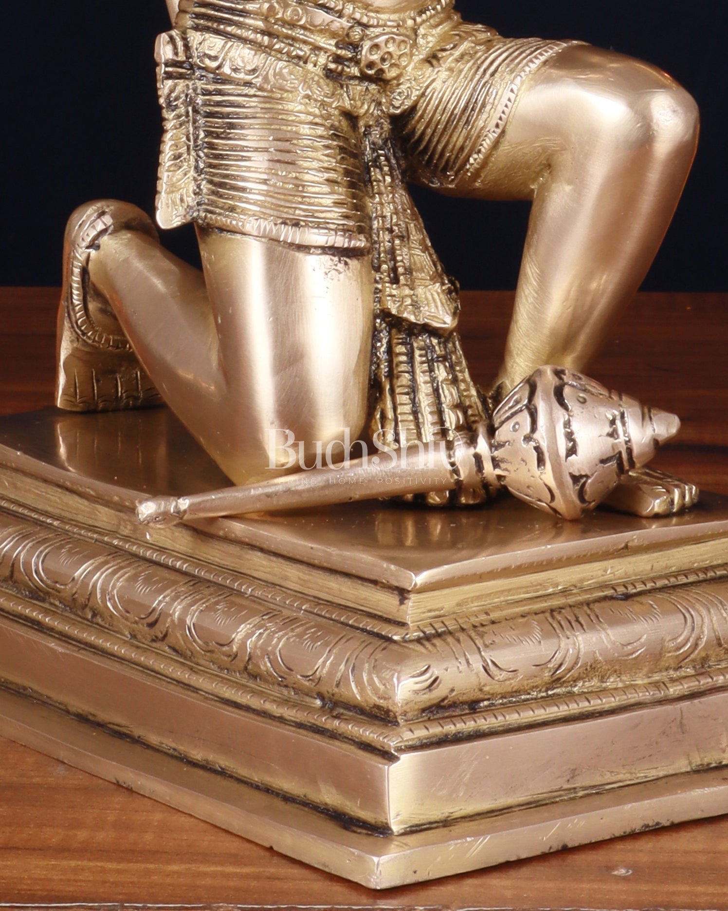 Pure Brass Lord Hanuman Tearing Chest Statue – 12 Inch - Budhshiv.com