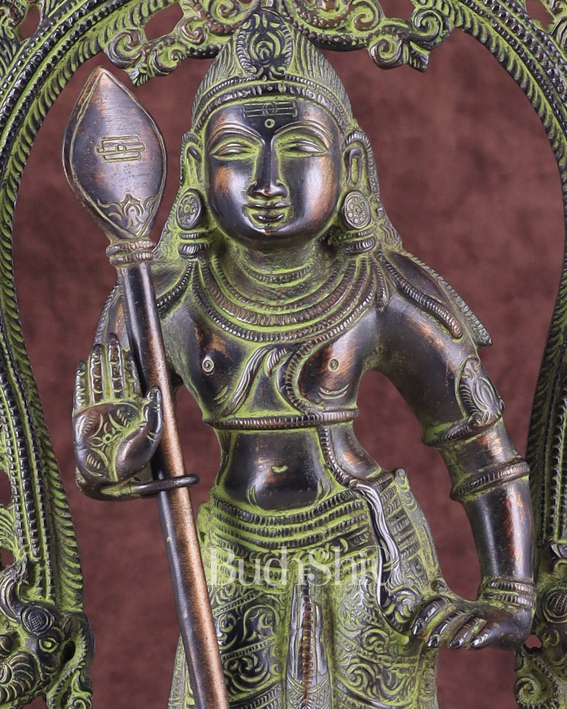 Buy Brass Lord Murugan Mukunda Kartikeya Statue 14.5