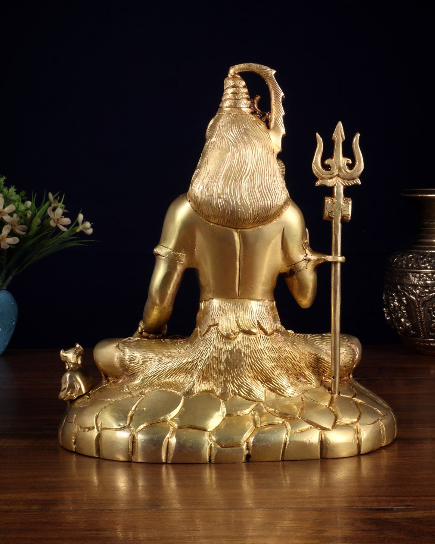 Pure Brass Lord Shiva Statue | 9 Inch - Budhshiv.com
