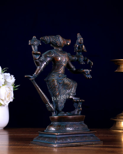 Pure Brass Lord Varaha with Lakshmi Bhumi Devi – 8.5 inch - Budhshiv.com