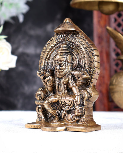 Pure Brass Lord Vishwakarma Idol 5.5" - Budhshiv.com