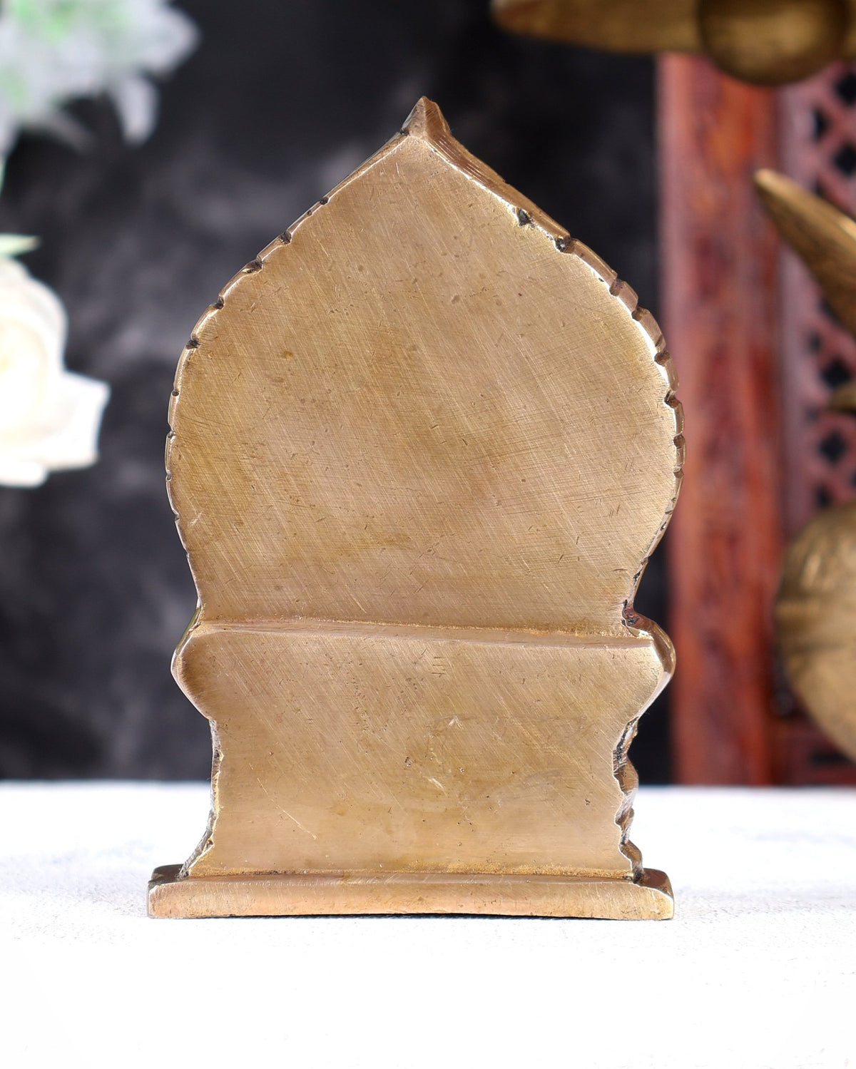 Pure Brass Lord Vishwakarma Idol 5.5" - Budhshiv.com