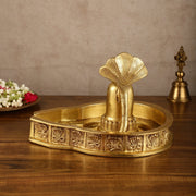 Pure Brass Mahakaal Shiva Lingam | 8x12x10 Inch - Budhshiv.com