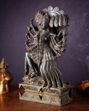 Pure Brass mahavidya Mahakali Statue Idol 15" - Budhshiv.com
