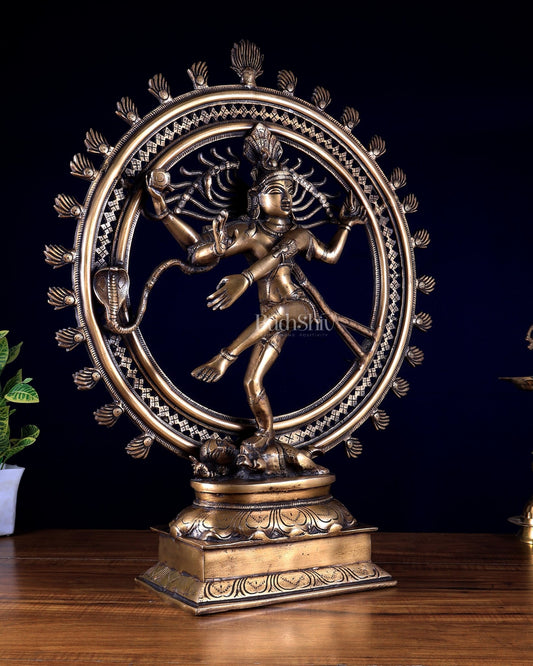 Pure Brass Nataraja Statue | 24 inch/2 feet tall - Budhshiv.com