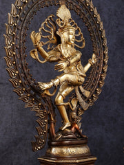 Pure Brass Nataraja Statue - 30 Inch Divine Masterpiece - Budhshiv.com
