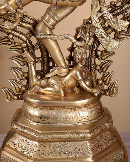 Pure Brass Nataraja Statue - 30 Inch - Budhshiv.com