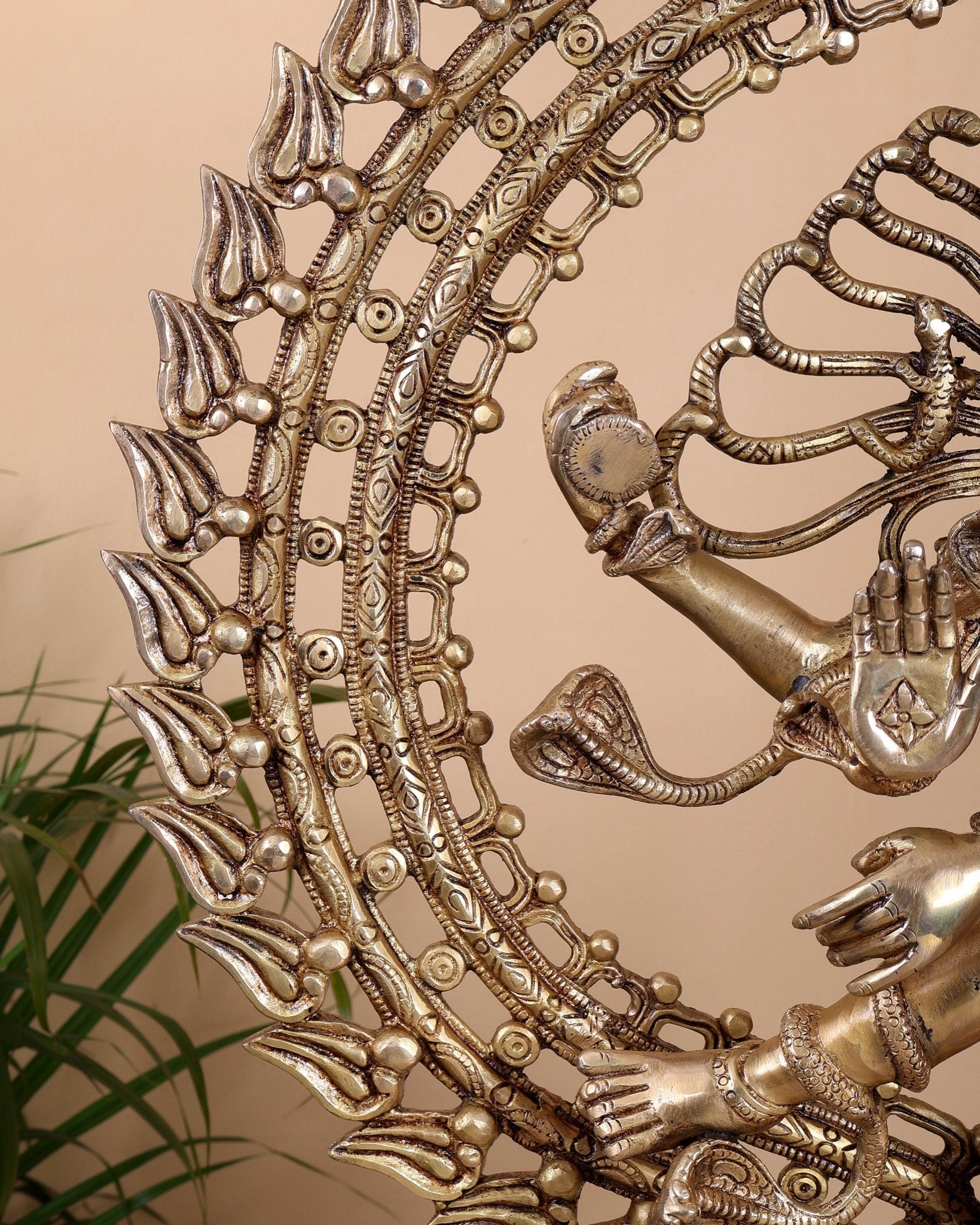 Pure Brass Nataraja Statue - 30 Inch - Budhshiv.com