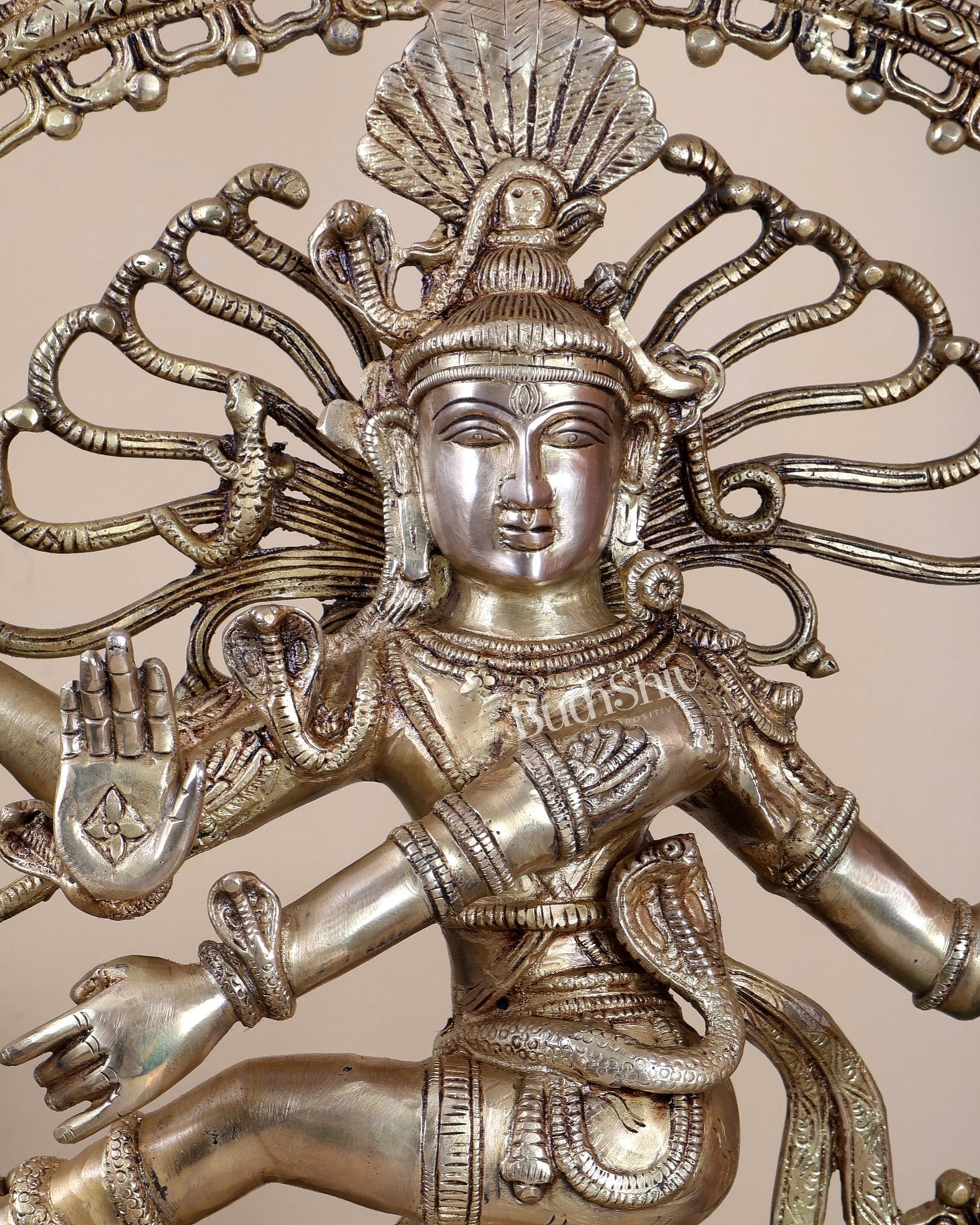 Pure Brass Nataraja Statue - 30 Inch - Budhshiv.com