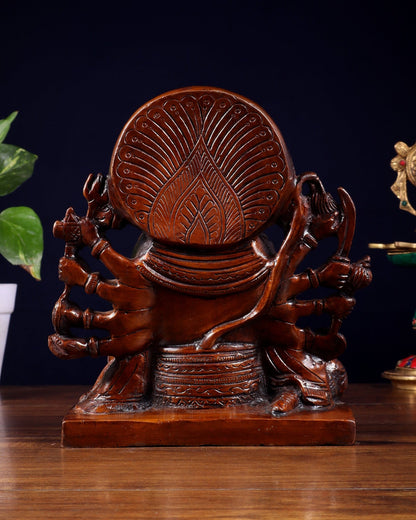 Pure Brass Panchmukhi Hanuman Statue – Copper Finish 7.5 Inch - Budhshiv.com