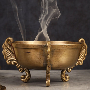 Pure Brass Peacock Loban Dhoop Burner 5