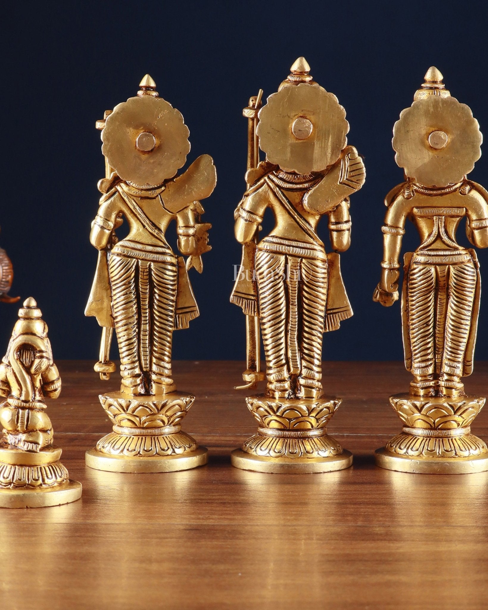 Pure Brass Ram Darbar Idols with Carvings – 7