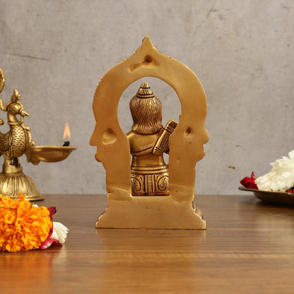 Pure Brass Ram Lalla Idol - 6.5 Inch | Exquisite Hindu God Statue - Budhshiv.com