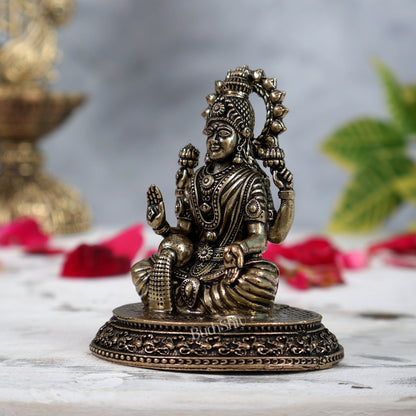 Pure Brass superfine Lakshmi Idol 3" - Budhshiv.com