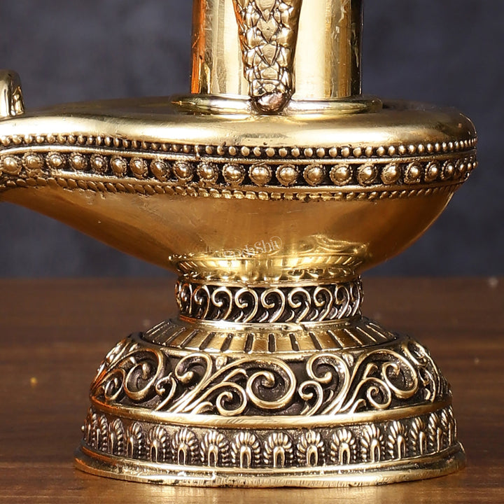 Pure Brass Superfine Lord Shiva Lingam - 5 Inch - Budhshiv.com