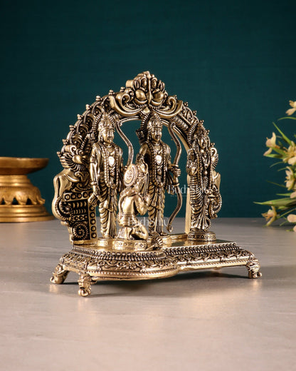 Pure Brass Superfine Ram Darbar Idol Set 4 inch - Budhshiv.com