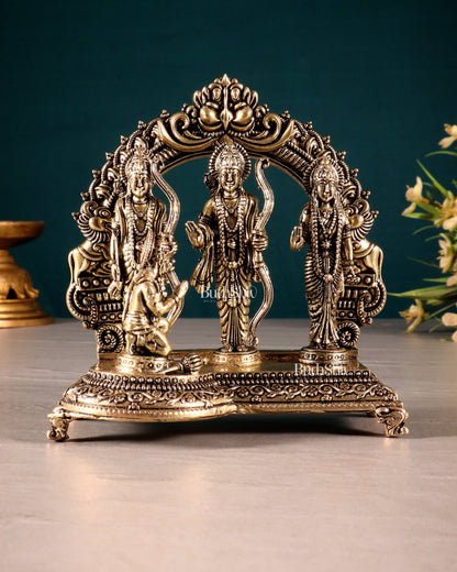 Pure Brass Superfine Ram Darbar Idol Set 4 inch - Budhshiv.com