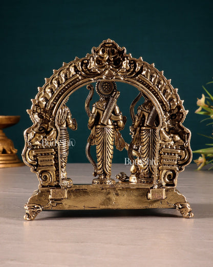 Pure Brass Superfine Ram Darbar Idol Set 4 inch - Budhshiv.com