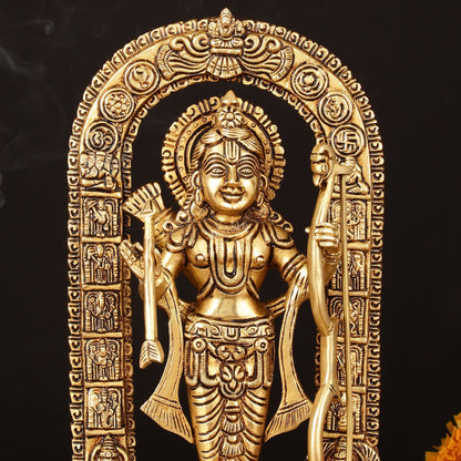 Pure Brass Superfine Ram Lalla Statue - 10" Divine Sculpture - Budhshiv.com