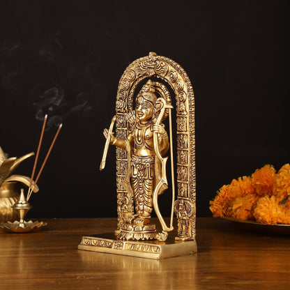 Pure Brass Superfine Ram Lalla Statue - 10" Divine Sculpture - Budhshiv.com