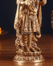 Pure Brass Swaminarayan Sahajanand Swami Superfine Idol – 7 Inch - Budhshiv.com