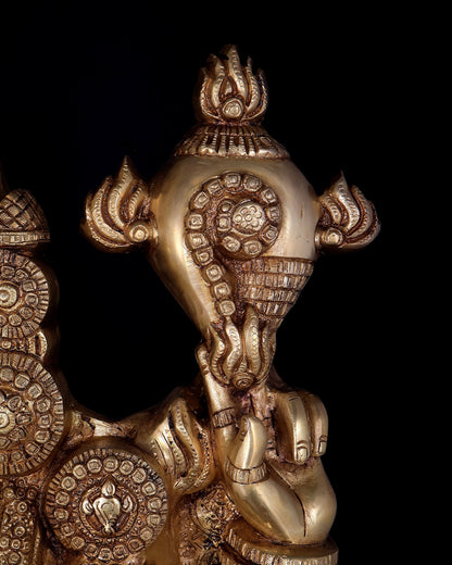 Pure Brass Tirupati Balaji Statue - 48" full body - Budhshiv.com